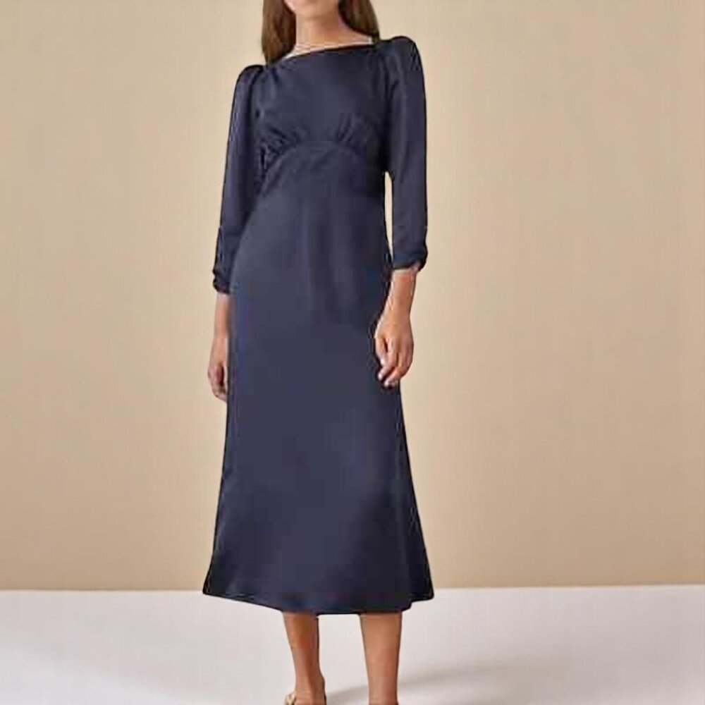 NWT Reformation Arklow Silk Dress